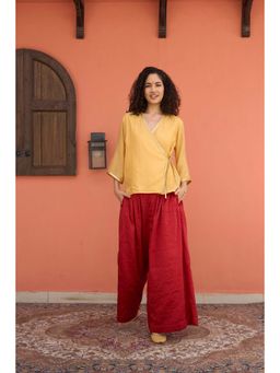 Raas Life - Pansy Kaveri Yellow Top With Pant