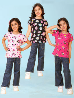 Kuchipoo - Disney By Girls T-Shirts Multi-Color (Pack of 3)