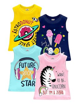 Kuchipoo - Girls T-Shirts Multi-Color (Pack of 4)