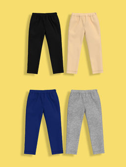 Orange Sugar - Soft Cotton Breathable Leggings Multi-Color (Pack of 4)