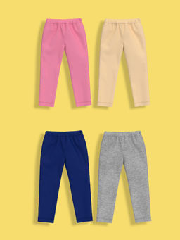 Orange Sugar - Soft Cotton Breathable Leggings Multi-Color (Pack of 4)