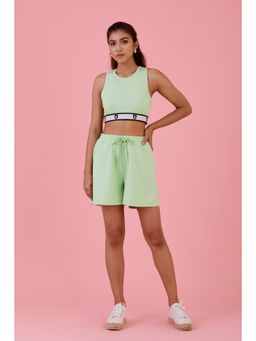 Muvazo - Cool Vibe Crop Tank Green