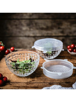 NACHTMANN - Square Crystal Bowls with Lids (Set Of 4)