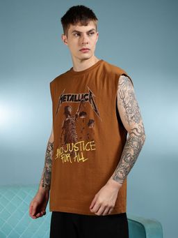 Eszett - Men Justice Brown Oversized Tank