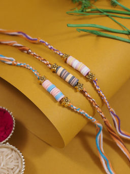 I Jewels - Fancy Clay Beads Kids Rakhi Gift Set