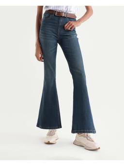 RAREISM - Women Blue Solid/Plain Cotton Blend Jeans