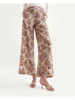 RAREISM - Women Off White Paisley Viscose Blend Pant