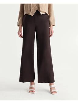 RAREISM - Women Brown Solid/Plain Polyester Blend Pant