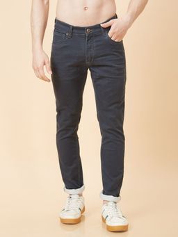 Globus - Men Grey Mid Rise Tapered Fit Jeans
