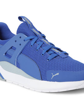 Buy Puma Blue Anzarun Cage Sneakers 