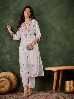 VredeVogel - Purple Women Kurta with Pant