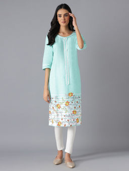 Aurelia - Green Printed Kurta