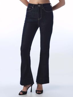 ONLY - Women Solid Slim Fit High-Rise Navy Blue Jeans