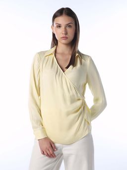 ONLY - Women Solid Regular Fit Yellow Top