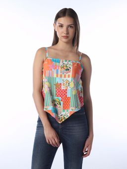ONLY - Women Abstract Print Regular Fit Multicolour Top