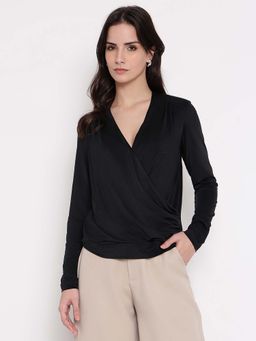 Guess - Black Solid Sabrina Top