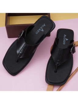 ALCAZO - Men Black Flipflops