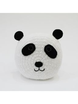 Woonie - Handmade Panda Shaped Filled Cuddle Cushion - White