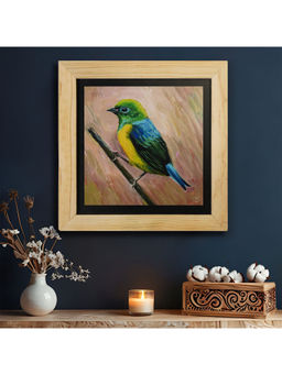 Island Rangoli - The Goldfinch Bird Wall Painting