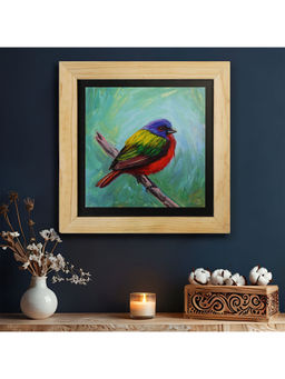 Island Rangoli - Florida Bunting Bird Wall Painting