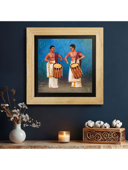 Island Rangoli - Kerala Traditional Drums Wall Painting