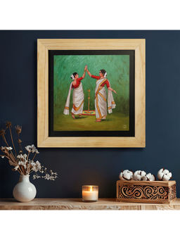 Island Rangoli - Kerala Thiruvathirakali Dance Wall Painting