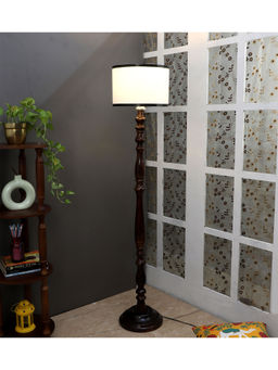 Tu Casa - White & Black Natura Jome Floor Lamp