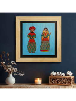 Island Rangoli - Rajasthan Puppets Dance Wall Painting