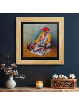 Island Rangoli - Rajasthan Fortune Teller Wall Painting