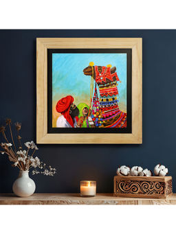 Island Rangoli - Rajasthan Phuskar Camel Wall Painting