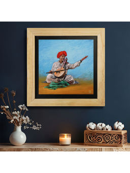 Island Rangoli - Rajasthan Folk Singer Wall Painting