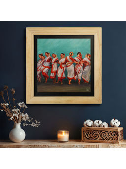 Island Rangoli - West Bengal Tribal Purulia Dance Wall Painting