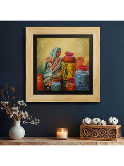 Island Rangoli - West Bengal Pot Shilpi Wall Painting