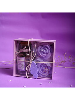 Voncasa - Lavender Color Candle Gift