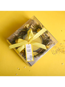 Voncasa - Yellow Color Wax Candle