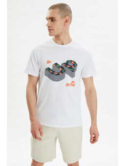 Trendyol - Man White T-Shirt