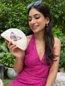 MasQ - Pink Vanity Butterfly Pouch
