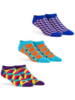 Dynamocks - Men and Women Ankle Length Socks Multi-Color