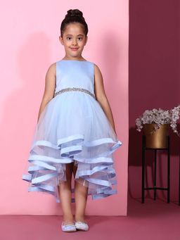 Toy Balloon Kids - Kids Light Blue Hi Low Girls Party Wear Dress