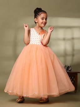 Toy Balloon Kids - Kids Dusty Rose Gown Girls Party Wear Dress