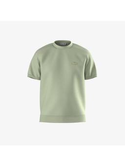 Lacoste - Short Sleeved Cotton Crew Neck Green Sweater