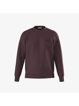 Lacoste - Cotton Crew Neck Brown Sweater
