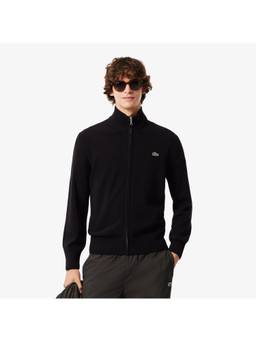 Lacoste - Wool Zipped Black Sweater