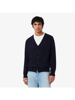 Lacoste - Merino Wool Blue Cardigan