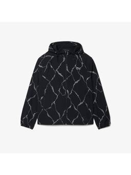 Lacoste - Reflective Logo Print Tennis Black Jacket