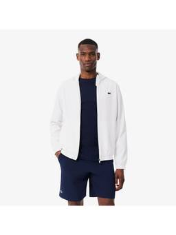 Lacoste - Water-Repellent Sport Track White Jacket