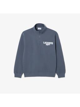 Lacoste - Branded Pique Grey Sweatshirt