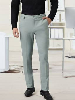 Subtract - Flex Waist 4 Way Stretch Formal Trousers in Mint Green