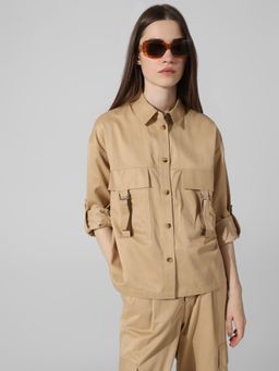ONLY - Utility Brown Shirt
