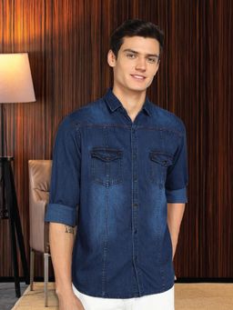 KUONS AVENUE - Men's Denim Casual Shirt